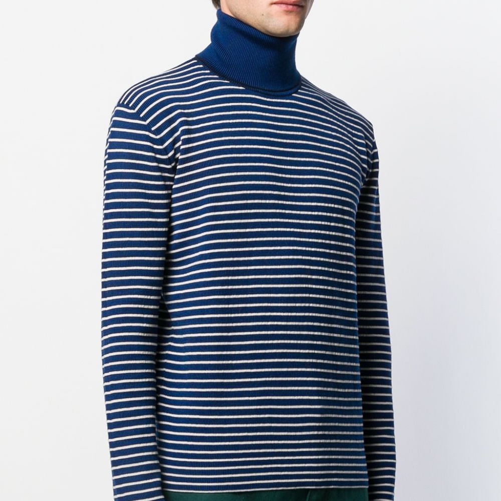 MARNI MEN'S STRIPED TURTLENECK SWEATER SIZE M    FINAL PRICE